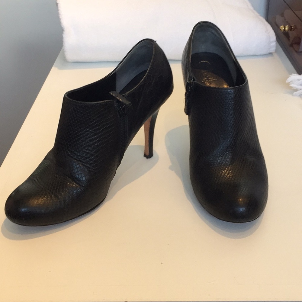 Cole Haan black embossed booties, NikeAir, 8B